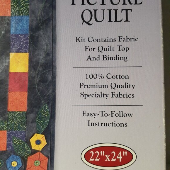 The Quilt Collection Quilt Kit Picture Quilt House Pattern 22"x 24" w/ Supplies - Picture 3 of 5